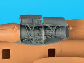 1/72 Набор для сборки модели из литой смолы, модифицированные детали модели самолета, двигатель MH 53 J, двигатель из смолы