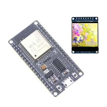 1 Комплект Платы разработки модуля ESP32F CH340 Драйвер Wifi Bluetooth с цветным экраном 1,44 дюйма