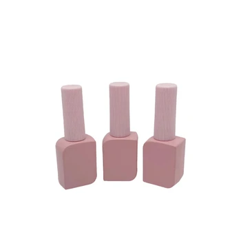 10 мл Розовые пустые бутылочки для лака для ногтей, Стеклянные бутылочки для геля для ногтей с крышкой-кисточкой, бутылочки для клея, инструмент для дизайна ногтей, Новый стиль