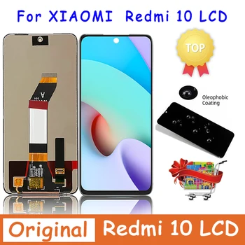 100% Протестированный Оригинал Для Xiaomi Redmi 10 Prime Display Сенсорный экран Дигитайзер В Сборе Для Redmi 10 ЖК-дисплей Redmi10 2022 Display