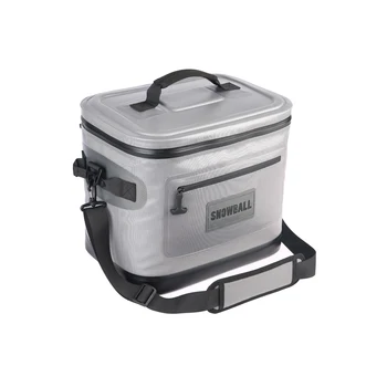 17L TPU Водонепроницаемая термосумка для пищевых продуктов, изолированная сумка-холодильник 840D, Многоразовая изолированная сумка-холодильник для ланча для кемпинга на открытом воздухе