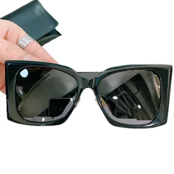 2023 Большие Квадратные Солнцезащитные очки Cateye для Женщин UV400, Темные Солнцезащитные Очки, Украшения 53-19-145, Модные Женские Современные Пляжные Очки