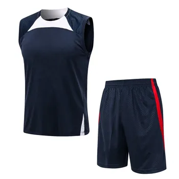 2023 новые Мужские футбольные Спортивные Свитера, Рубашки с коротким рукавом, Тренировочные Комплекты спортивных костюмов для взрослых, комплекты для бега трусцой
