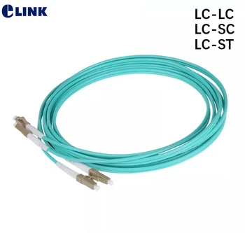 20шт 2 м Волоконные соединительные кабели OM3 Дуплексный LC-LC LC-SC LC-ST FC ММ 2,0 мм DX соединительный кабель волоконно-оптическая перемычка OM3 ftth ELINK IL