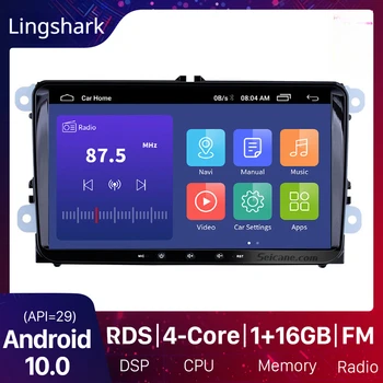 2Din 9-дюймовый HD сенсорный экран, автомобильное мультимедийное головное устройство, стерео авторадио Android 10.0
