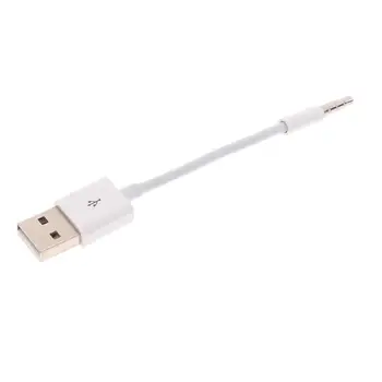 3,5 мм штекер AUX Аудио к USB2.0 Штекер зарядного USB-кабеля для MP3