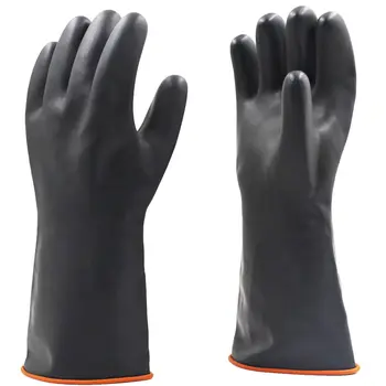 3 Пары водонепроницаемых перчаток Длиной 35/45/55 см, перчатки из химически стойкой резины, рабочие защитные перчатки, промышленные защитные латексные перчатки