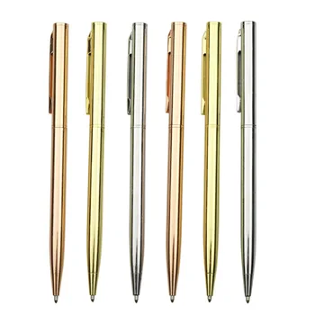 30 шт Шариковая ручка 1,0 мм или заправка 100 шт Металлическая фирменная подарочная ручка для делового офиса Золото Серебро Розовое золото Хорошее ощущение