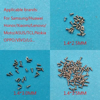 300-600 шт 2,5 3,0 3,5 мм Винт для мобильного телефона Для Samsung/Huawei Honor/Xiaomi/Lenovo/Moto/ASUS/TCL/Nokia OPPO/Vivo/LG Винты