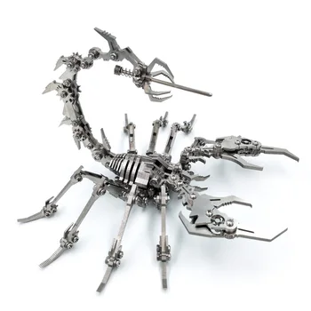 3D Набор моделей Scorpion King, сделай сам, сталь, Warcraft, Металл, Нержавеющая сталь, сборочный комплект, модель, Единорог, Лось, Дракон, Украшение, подарок