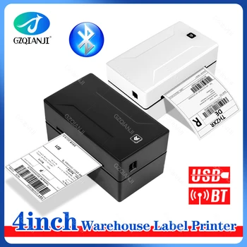 4-дюймовый USB Bluetooth, термопринтер для печати этикеток, QR-штрих-код 40-110 мм, этикетки для логистики, Бумажная работа с накладной Ebay UPS