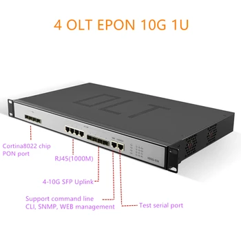 4 порта EPON OLT 4 порта E04 1U EPON OLT 1.25G восходящий канал 10G 4 Порта для тройного воспроизведения olt eponport PX20 + PX20 ++ PX20 +++ 4 pon 1.25G SFP
