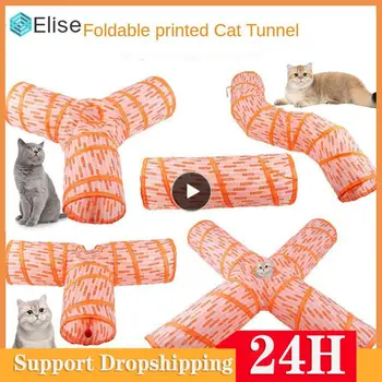 4 Способа Складывания Туннелей для домашних животных Дрессировка кошек Интерактивные Забавные игрушки Туннель для Кошек Игрушка для кошек Кролик Игровые трубки для животных