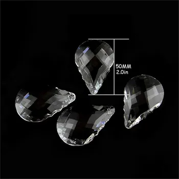 44 шт. Прозрачный кристалл K9 Качество 50 мм кристалл Новая призма в форме тыквы Подвесная стеклянная люстра запчасти