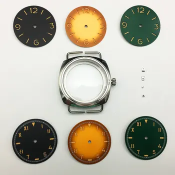 45 мм Корпус часов из нержавеющей Стали, 37 мм Циферблат, подходит для ручного механизма ST3600 ETA6497/6498, Аксессуар для Замены часов, инструмент