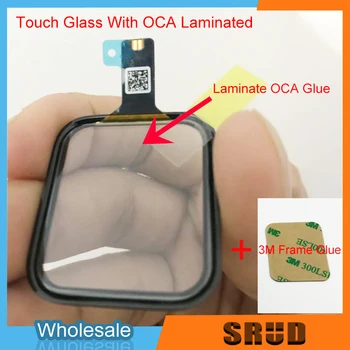 5 шт. Ламинированное Стекло OCA Touch Digitizer Для Apple Watch Series 1 2 3 4 5 6 SE 38 мм 40 мм 42 мм 44 мм Запчасти Для Ремонта Сенсорного ЖК-экрана
