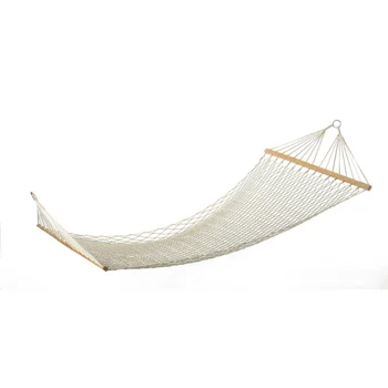 53,5-дюймовый бело-коричневый гамак для двоих на открытом воздухе, уличная мебель для гамака