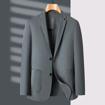 5449-R-Новый мужской костюм на заказ из тонкого хлопка с эластичным круглым вырезом и короткими рукавами