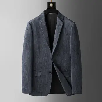5736-мужская корейская версия модной куртки single west весна тонкий британский стиль красивый маленький костюм