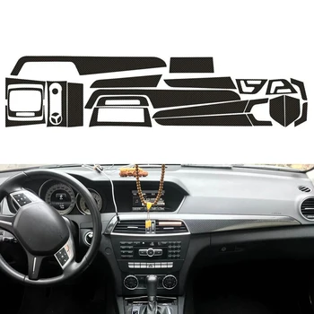 5D Карбоновый узор Внутренняя отделка DIY Наклейки для автомобилей Mercedes-Benz Class C W204 2011-2014 RH Автомобильные Наклейки Аксессуары