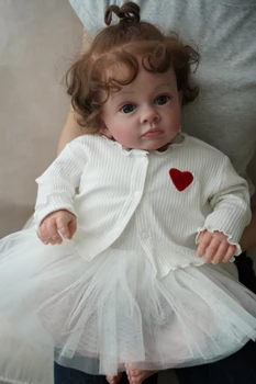 60 см Готовая кукла Reborn Doll Tutti Для маленьких девочек, Ручная кукла с краской Genesis, Высококачественная 3D кожа, кукла Bjd, полный комплект