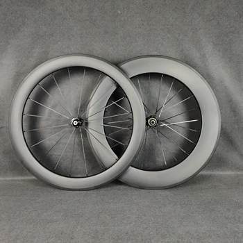700C дорожные карбоновые колеса спереди 60 мм/сзади 88 мм глубина 25 мм ширина дорожный велосипед Клиницист/Бескамерные/Трубчатые U-образные колеса