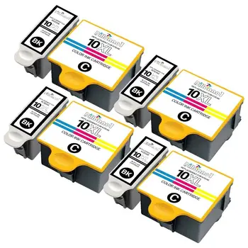 8 УПАКОВОК черных/цветных картриджей Kodak 10 XL для принтера EasyShare ESP Hero