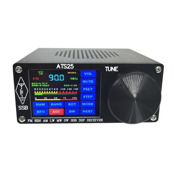 ATS-25 Si4732 Полнодиапазонный радиоприемник DSP-приемник FM LW (MW и SW) и SSB с сенсорным экраном 2,4 дюйма