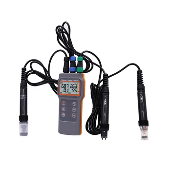 AZ86031 Цифровой Измеритель качества воды Ручной PH/Проводимость/Соленость/Растворенный кислород/Устройство Для Измерения Температуры Аквакультура