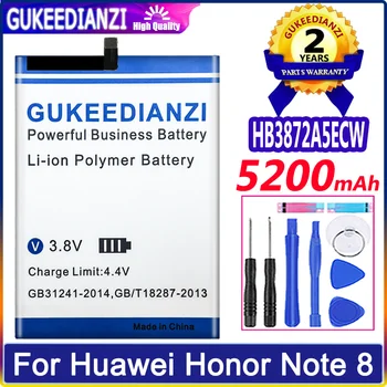 Bateria 5200 мАч HB3872A5ECW Аккумулятор Для Huawei Honor Note 8 Note8 EDI-DL00 EDI-AL10 Аккумуляторная Батарея Высокой Емкости