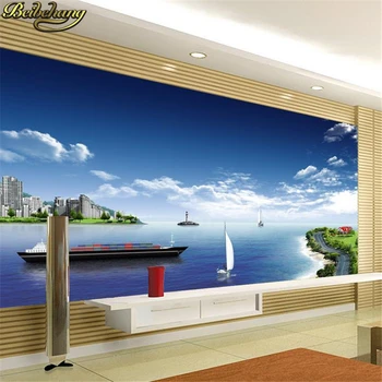 beibehang фрески с видом на море Европа ТВ фон обои для гостиной спальни фрески papel de parede 3D фотообои в рулоне