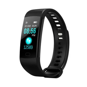 Bluetooth Смарт-браслет Цветной экран Y5 Smartband Пульсометр Измерение артериального давления Фитнес-трекер Смарт-часы Мужские
