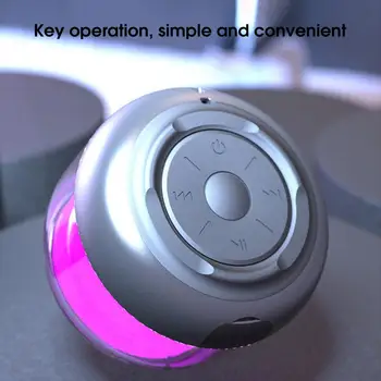 Bluetooth-совместимый Динамик, Портативный Объемный звук, Светодиодная RGB подсветка, Открытый Hi-Fi Стерео, беспроводной сабвуфер для домашнего рабочего стола