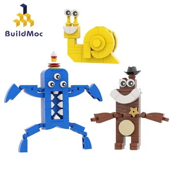 Build MOC Slow Селин, Украшенная Банбанированным Шерифом, Поганка Набнаб, Детский сад, Коллекции Кирпичей и Блоков, Строительная детская игрушка