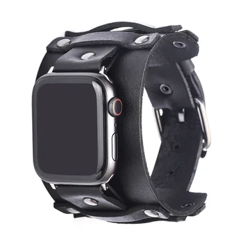 Charmsmic Весенний новый дизайн, ремешок для Iwatch 38 мм 40 мм, черный Коричневый ремешок для смарт-часов Apple Watch, кожаный браслет на запястье, Аксессуары