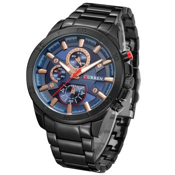 CURREN Мужские часы Лучший бренд Класса Люкс Мужские военные наручные часы Полностью стальные Мужские спортивные часы Водонепроницаемые Relogio Masculino Montre