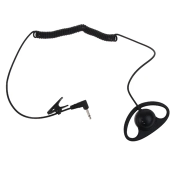 D-образный приемник для наушников /только прослушивание 3,5 мм гарнитуры, наушник для правого /левого уха, подходит для рации ABS