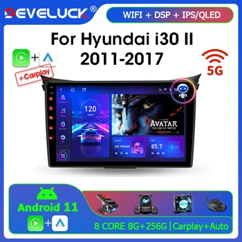 Develuck Для Hyundai i30 II 2 GD 2011-2017 Автомобильный Радио Мультимедийный Видеоплеер Навигация GPS Android 11,0 Без 2din 2 din dvd 4G