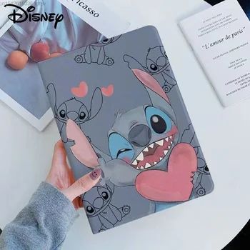 Disney Stitch Милый Чехол Для Ipad Pro 2021 2020 11 Таблеток iPad Air 1 2 Mini 5 6 Защитный Чехол С Прорезью Для Ручки 10,2 9,7 Дюймовая Крышка