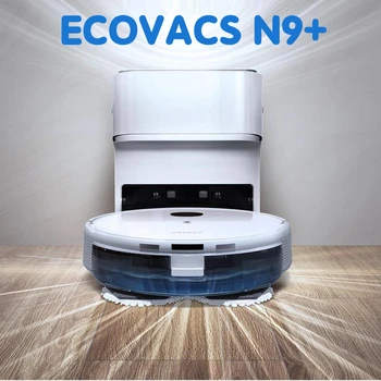 ECOVACS N9 + Пылесос для подметания и уборки, встроенный робот для домашнего хозяйства, Интеллектуальная Автоматическая уборочная швабра с всасыванием 2200 pa