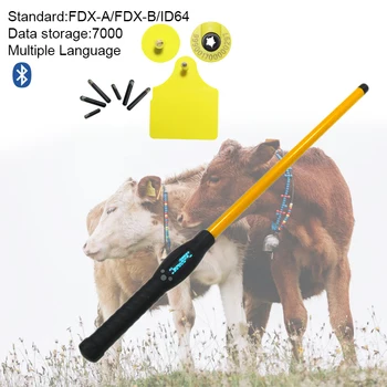 FRD5200 считыватель RFID для домашнего скота с длинным звонком 134,2 кГц HDX FDX-B ID крупного рогатого скота, сканирующий микрочип для животных, палочка-сканер, считыватель палочек
