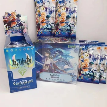 Genshin Impact Окружающий Аутентичный Персонаж Venti Beelzebul Flash Collection Card Box Окружающие Детские Игрушки Подарок На День Рождения