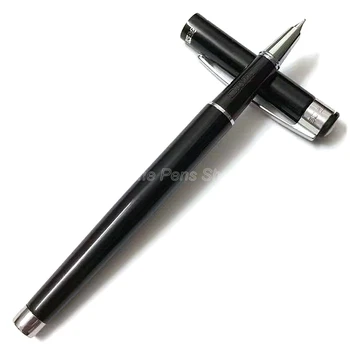 Hero 447 Черная и серебристая Металлическая Авторучка с тонким пером 0,5 мм, ручка для письма YF008