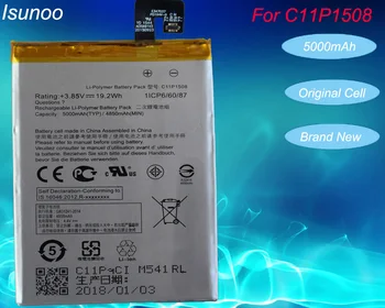 ISUNOO 100% Новый Аккумулятор C11P1508 5000 мАч Для ASUS Zenfone Max ZC550KL Z010AD Z010DD Z010D Z010DA Замена Батарей