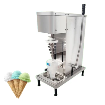Jamielin Блендер для мороженого и фруктов, машина для перемешивания со шнеком из нержавеющей стали, смеситель для молочных коктейлей с пропеллером