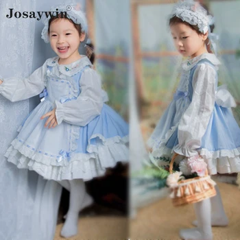 Josaywin/ Детское платье для девочек, Детское Праздничное платье в стиле Лолиты для Детей, Свадебное платье для Танцев, Праздничный костюм Принцессы для девочек