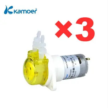 kamoer 1-85 мл/мин KFS Перистальтический насос 12 В 24 В Двигатель постоянного тока Высокоточный Шестеренный насос с низким расходом Дозирующий насос для Лаборатории 3-в упаковке