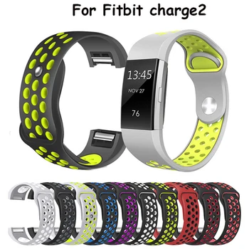 L/S Силиконовый Ремешок Для часов Fitbit Charge 2 Спортивный Силиконовый Ремешок Для Наручных Часов Fitbit Charge 2 Smart Wristband Смарт-Аксессуары
