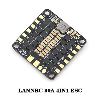 LANNRC 30/45/60A 4В1 Бесщеточный ESC BLHELI_S 3-6 S с поддержкой DShot300-600/Multishot/Oneshot/PMW 30,5*30,5 мм для RC FPV гоночного дрона