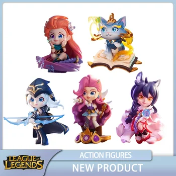 League of Legends Ahri Ashe Ezreal Lulu Seraphine Yuumi Zoe, Аниме-фигурки, коллекционные модели игрушек, Лучший подарок для мальчика